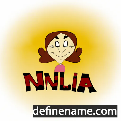 cartoon of the name Nelina