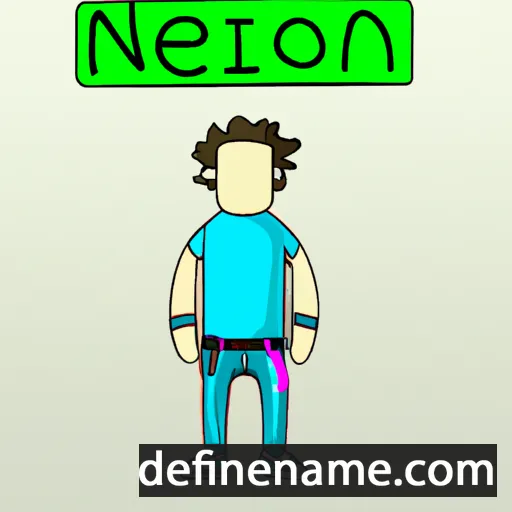 cartoon of the name Neon