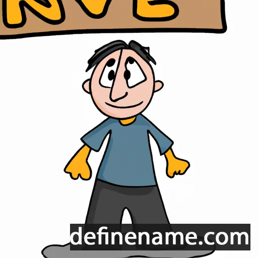 cartoon of the name Neven