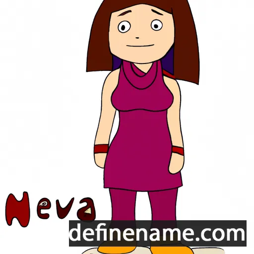 cartoon of the name Nevena