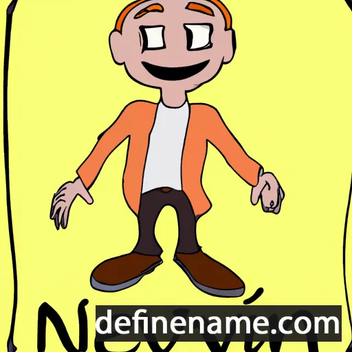 cartoon of the name Nevin