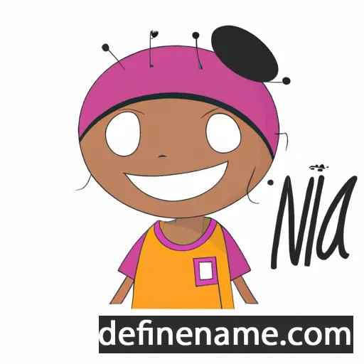 cartoon of the name Nia