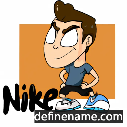 cartoon of the name Nike