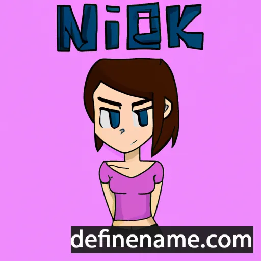 cartoon of the name Nikki