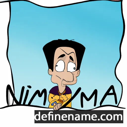 cartoon of the name Nima