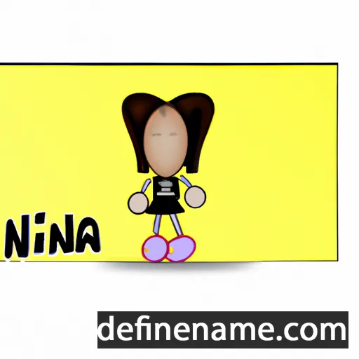 cartoon of the name Nina