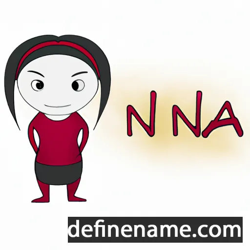 cartoon of the name Nina