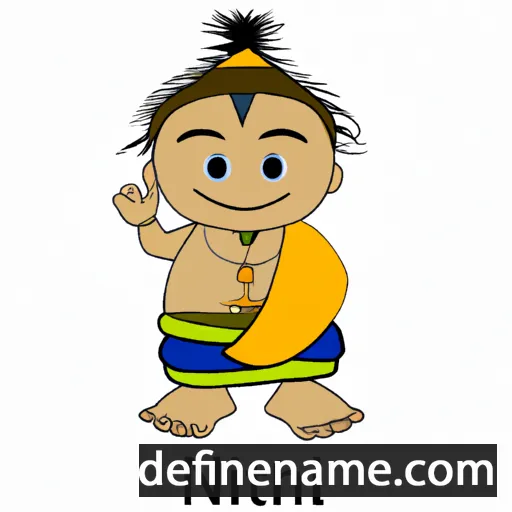 cartoon of the name Nitai