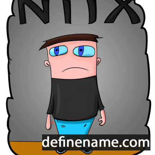 cartoon of the name Nix