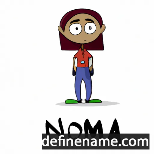 cartoon of the name Noma