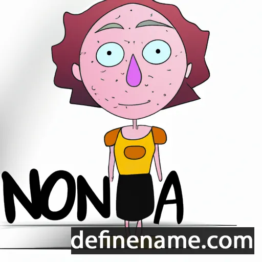 cartoon of the name Nona