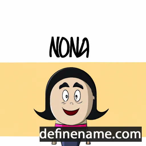 cartoon of the name Nona