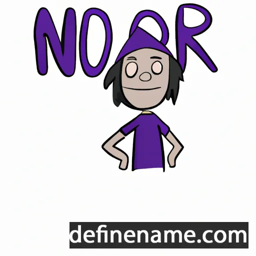 cartoon of the name Nor