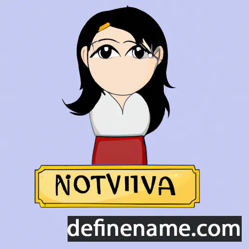 Novianti cartoon