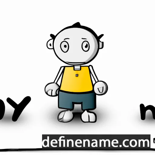 cartoon of the name Noy