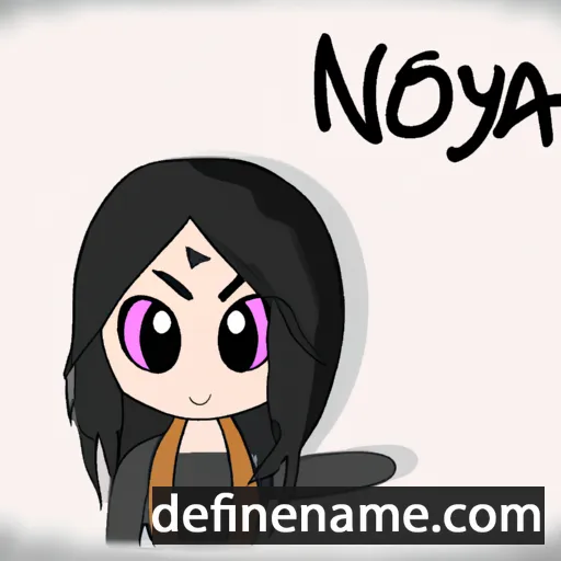 cartoon of the name Noya