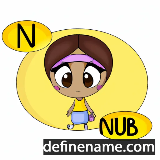 Núbia cartoon