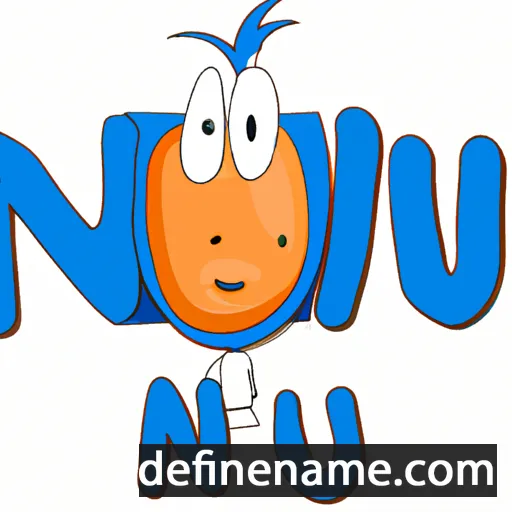 cartoon of the name Nu