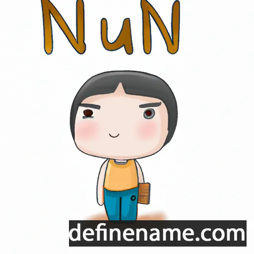 cartoon of the name Nuan