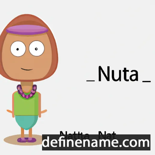 cartoon of the name Nuta