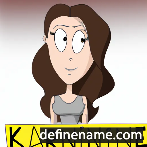 cartoon of the name Karine