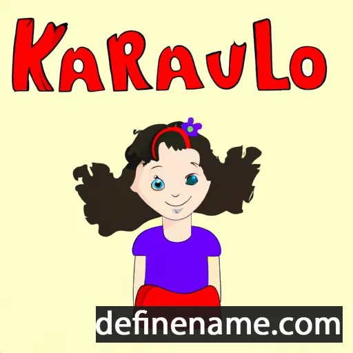 Karolína cartoon