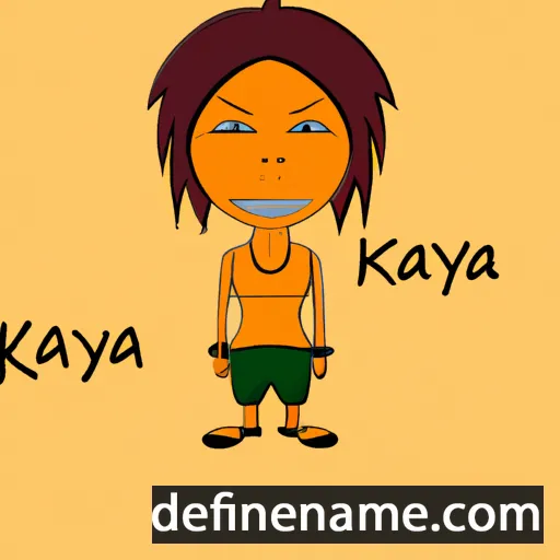 cartoon of the name Kaya