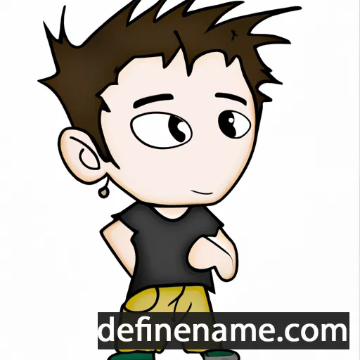 cartoon of the name Kian