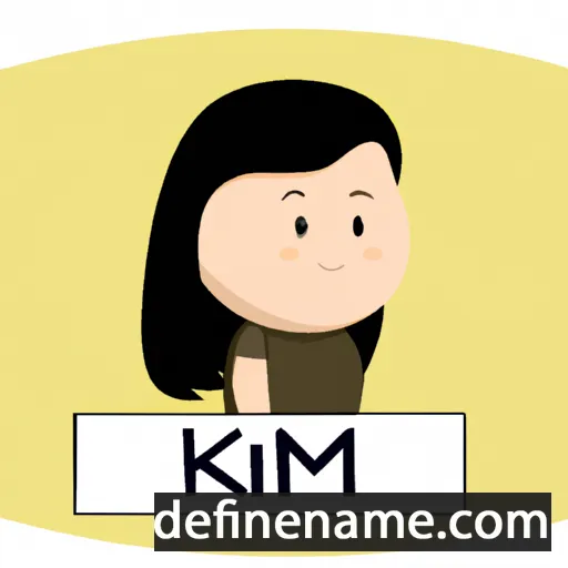 cartoon of the name Kim