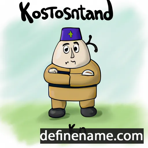 Kostandin cartoon