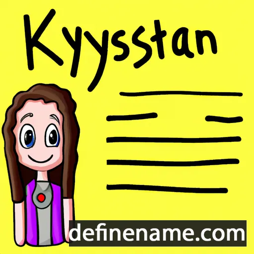 Krysten cartoon