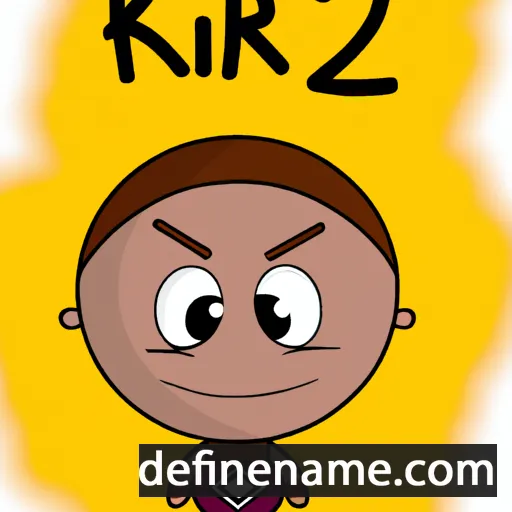 cartoon of the name Kyrie