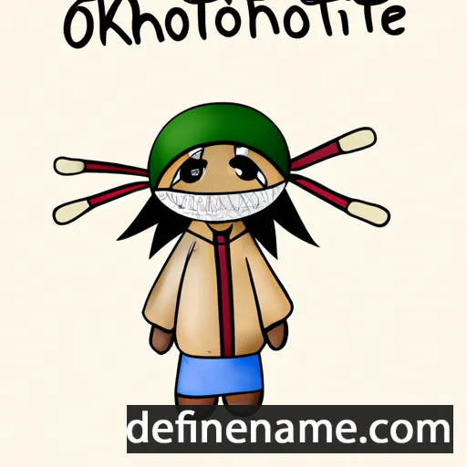 Ó'kȯhómȯhno'kaestse cartoon