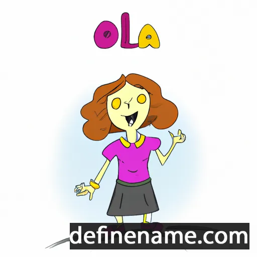 cartoon of the name Ola