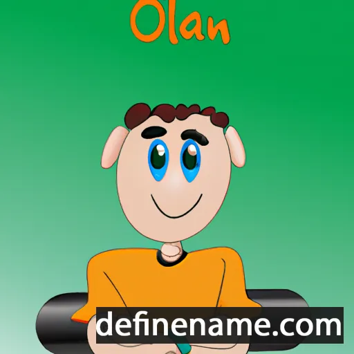 cartoon of the name Olan