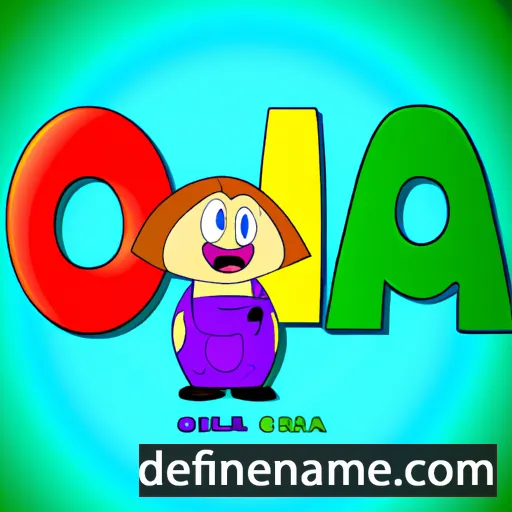 cartoon of the name Olima