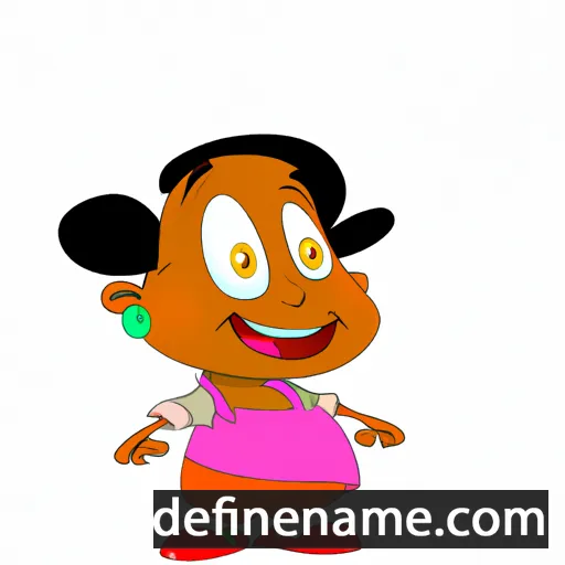 cartoon of the name Olisa