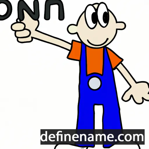 cartoon of the name On