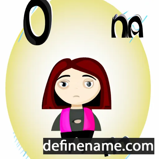 cartoon of the name Ona