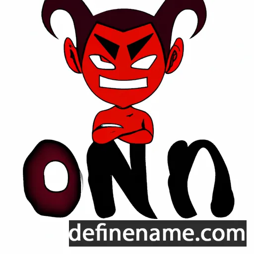 cartoon of the name Oni