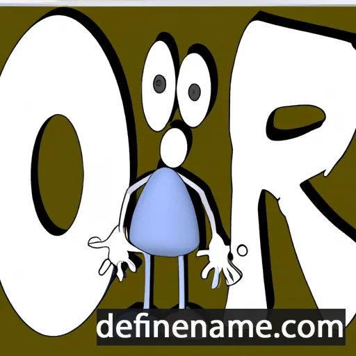 cartoon of the name Or