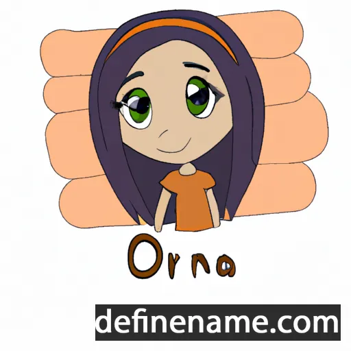 cartoon of the name Orana