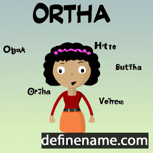 cartoon of the name Orthia