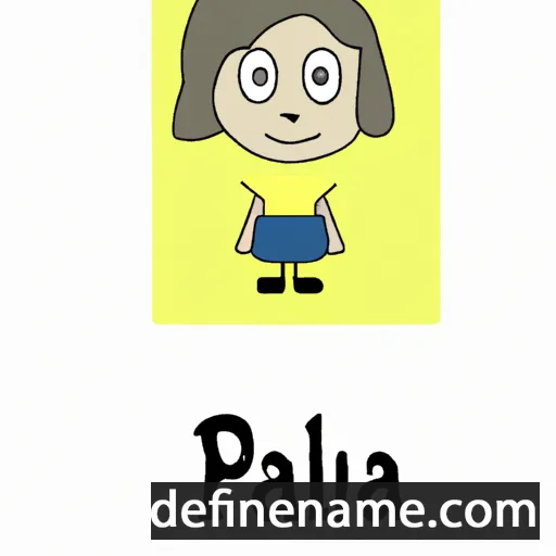 cartoon of the name Palina