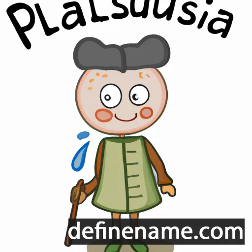 cartoon of the name Paliusia