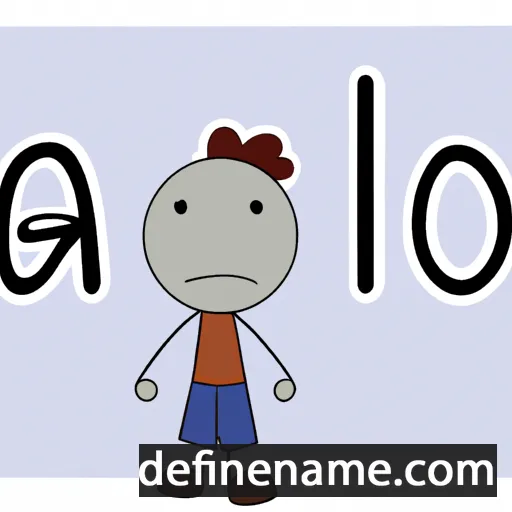 cartoon of the name Palo