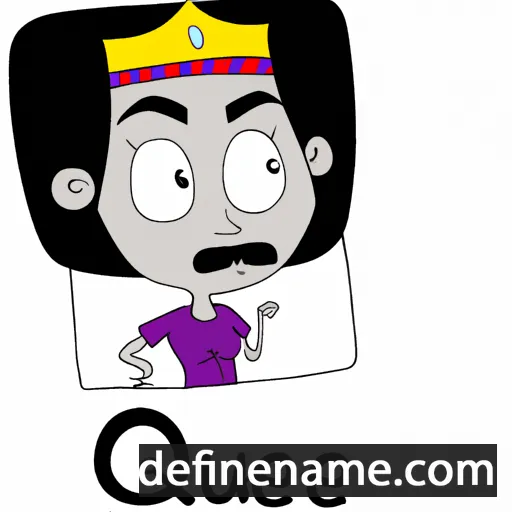 cartoon of the name Que