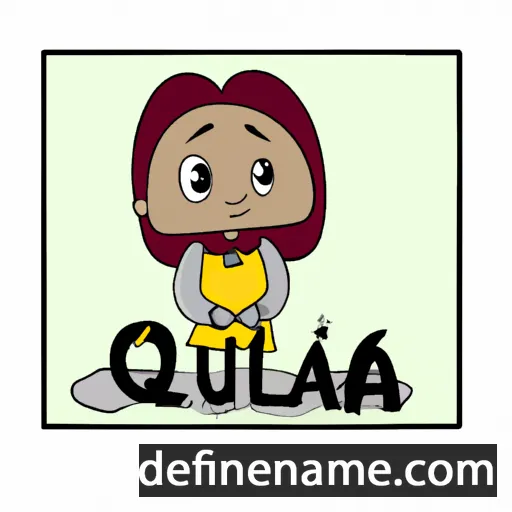 cartoon of the name Quilla