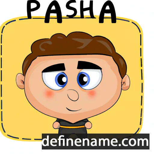 cartoon of the name Pasha