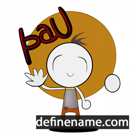 cartoon of the name Pau